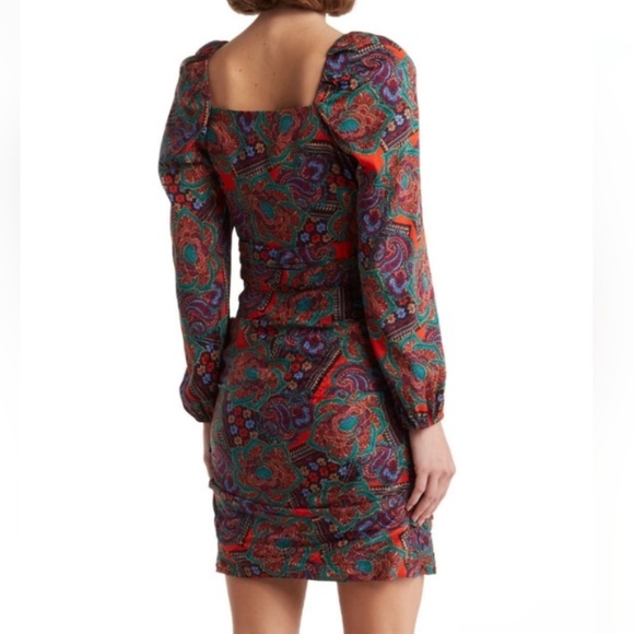 Veronica Beard Bellino Paisley Long Sleeve Dress NWT - Picture 4 of 8
